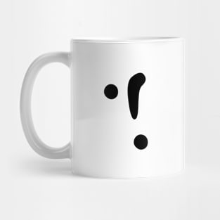 Font Character Pattern Face 2 Mug